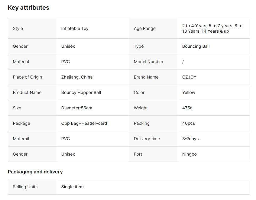 橙熊手柄球产品信息