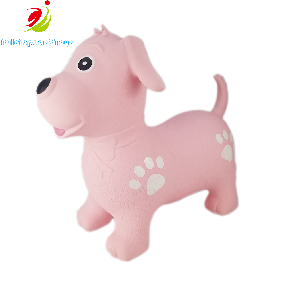 PVC Yellow Puppy Kids' Bouncy Horse